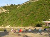 Matangi Yogareisen 2013 Strand Meditation