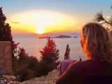 Yogareisen Korfu 2021 sunset